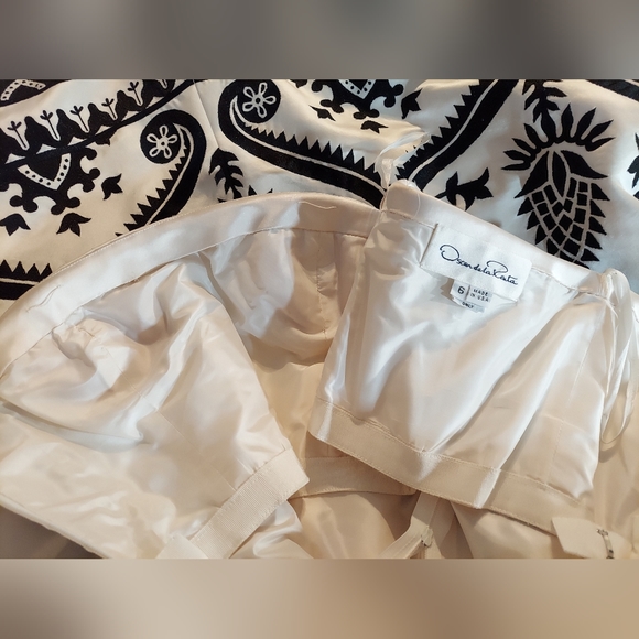 ♧$9,800 OSCAR DE LA RENTA EXCLUS SILK EMBR RED CARPET BOND 007 RUNWAY GOWN US 6 - Picture 10 of 16